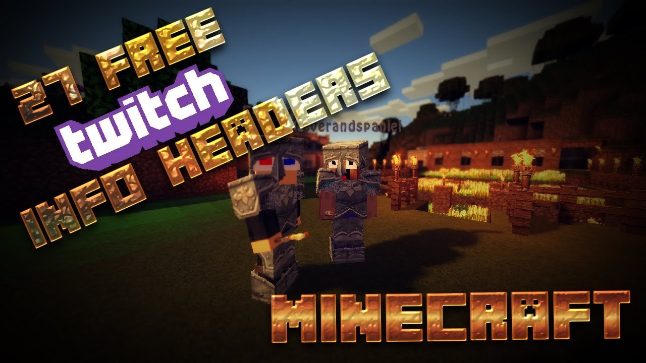 27 Free Minecraft TwitchTV Info Panels