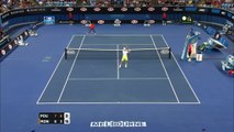 Le coup entre les jambes de Gaël Monfils (Open d'Australie 2015)