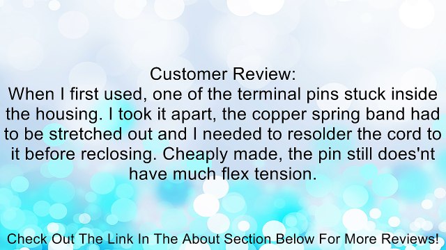 Schumacher SAC-109 Male-to-Male Connector Review