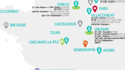 Bases aériennes, entités air, et unités navigantes de l'armée de l'air