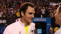 Australian Open 2015 - Federer's birthday gift to Edberg