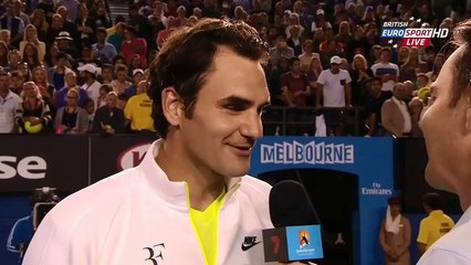 Australian Open 2015 - Federer's birthday gift to Edberg