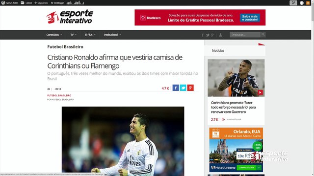 Se visse ao Brasil, aonde CR7 gostaria de jogar? Se liga No Ar com André Henning!