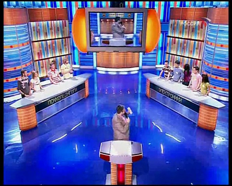 staroetv.su/ Сто к одному (Россия, 29.06.2008) «Психопедагоги» – «Электроники»