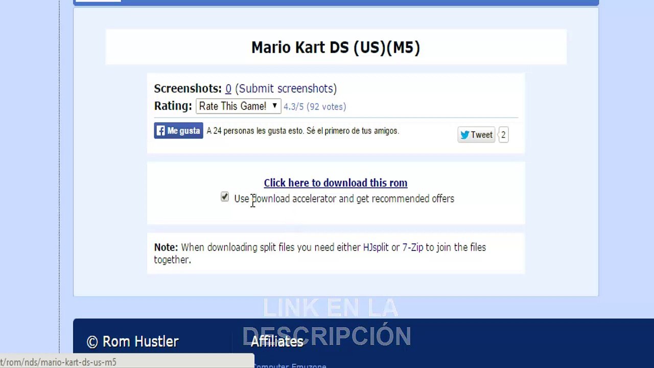 Donwload Rom Mario Kart DS
