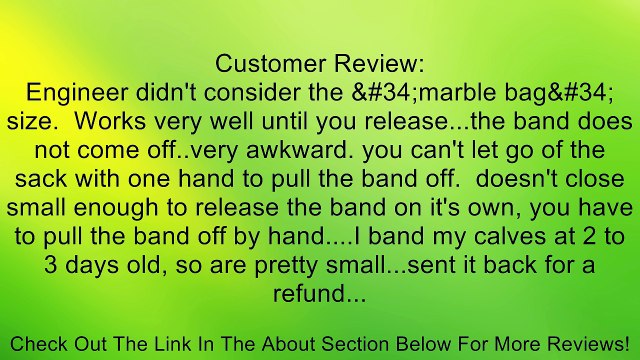 Ideal Instruments Castration Ring Plier Heavyduty Review