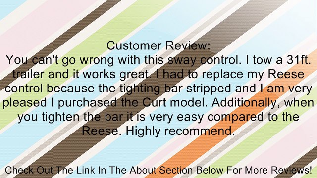 Curt Manufacturing 17200 Sway Control Kit Review