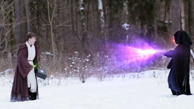 Star Wars : un duel avec des sabres laser modernes