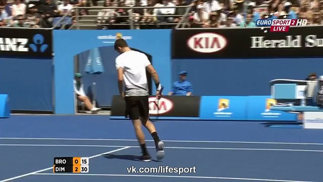 Dustin Brown vs Grigor Dimitrov - Australian Open 2015 - 1st round (Highlights)