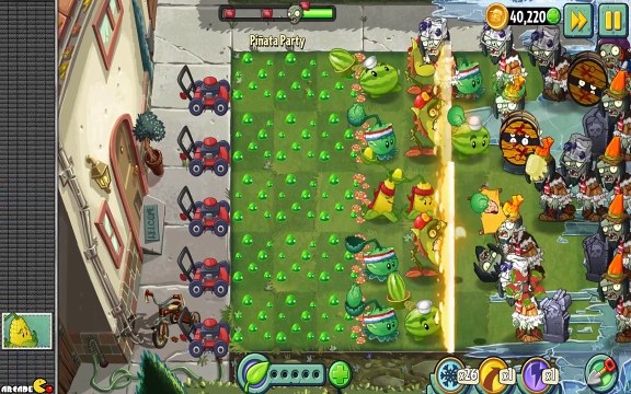 Plants vs Zombies 2 Frostbite Caves Pinata Party 1 19!