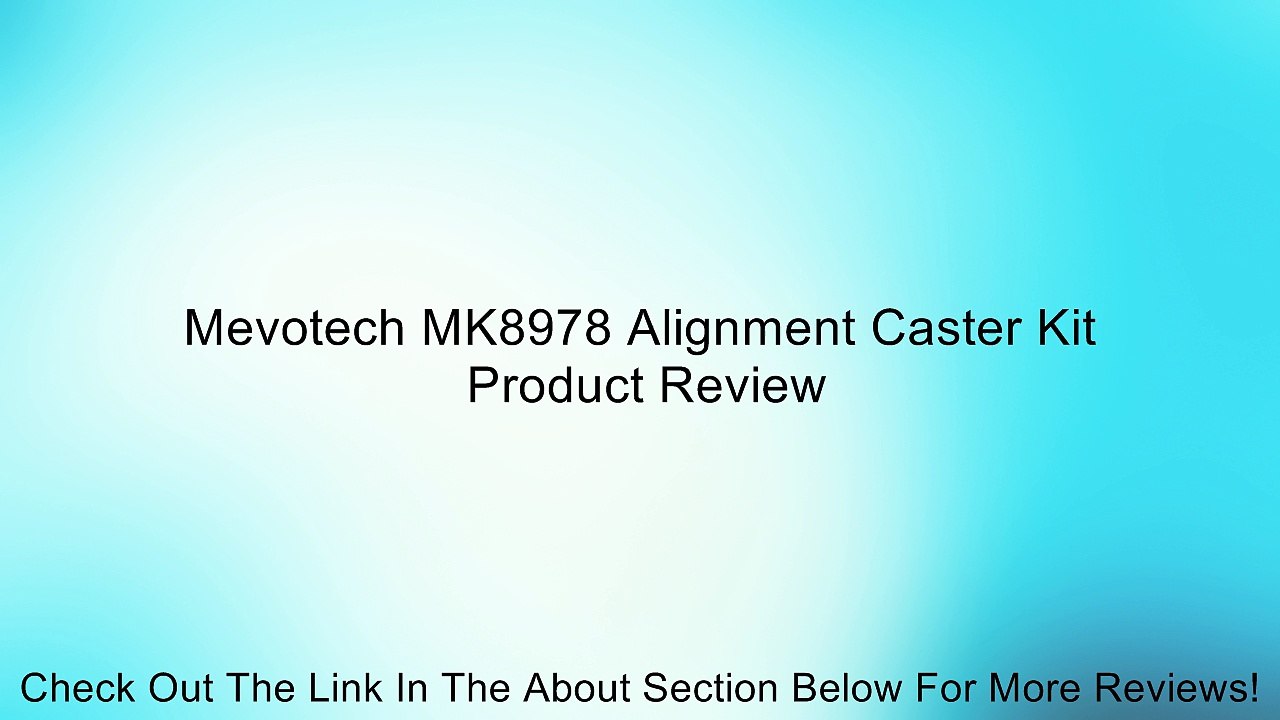 Mevotech MK8978 Alignment Caster Kit Review