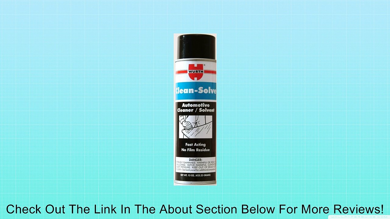 15 Oz. Can of the Wurth Clean-solve -Aerosol Review