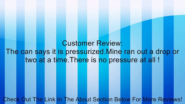 **Pressurized Lock De-icer Review