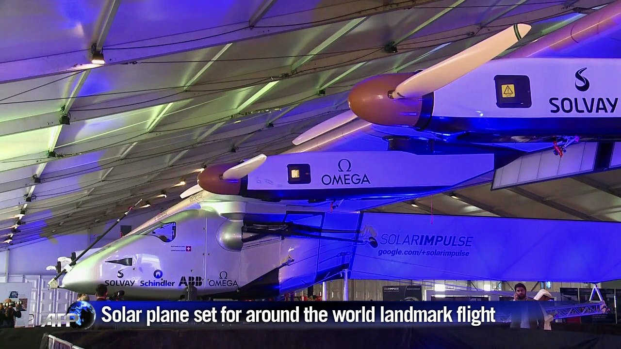 Solar plane set for landmark round the world flight