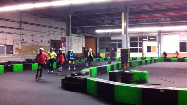 Le club des rollers s'est lancé sur la piste de karting