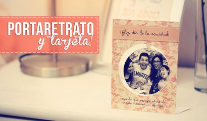 Tarjeta-portaretrato para San Valentín, súper fácil!
