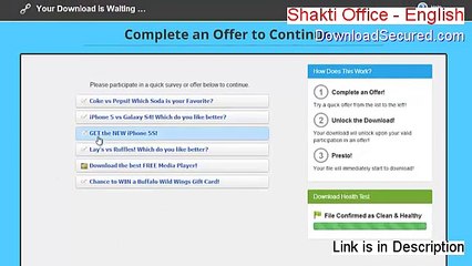Shakti Office - English / Hindi Download [Free of Risk Download]