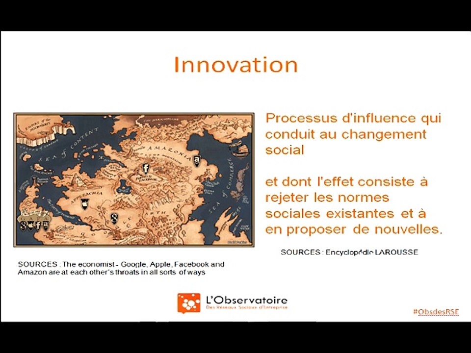 Ziryeb MAROUF, DG de L'OBSERVATOIRE des Réseaux Sociaux d'Entreprise, 14eme rencontre de l'OBSdesRSE - Connective Innovation : l'Intelligence en réseau