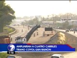 Ampliación a cuatro carriles de carretera a San Ramón dejaría altos costos de peaje