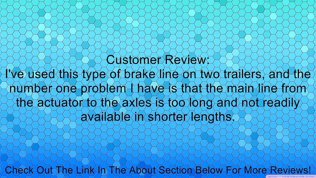 Tiedown Engineering 80328 BRAKE LINE KIT TANDEM AXLE Review