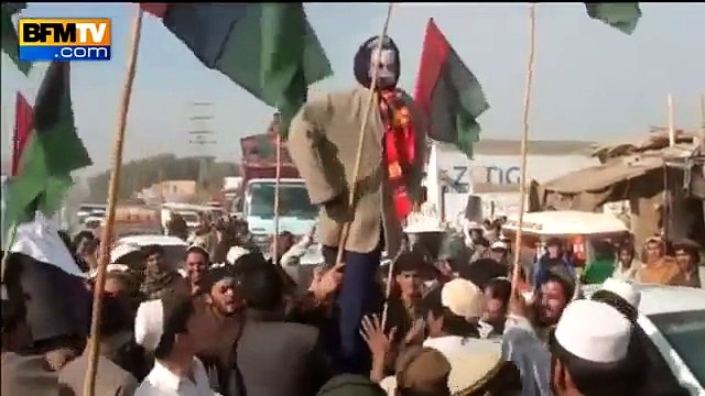 Pakistan - Drapeau Italien brûlé au lieu du Français