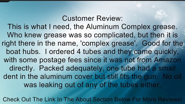 Sta-Lube Marine Grease for Boat Trailer Wheel Bearings (14-Ounce) Review