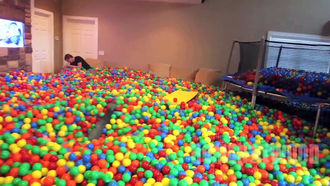 Crazy Living Room BALL PIT Prank | What's Trending Now