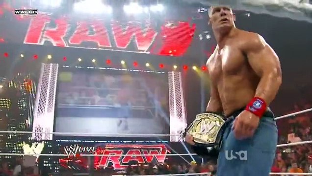 WWE Raw 7-25-11- CM Punk Returns and John Cena is new WWE Champion [HD] FULL