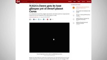 NASA Reveals Best Shots Of Dwarf Planet Ceres To Date