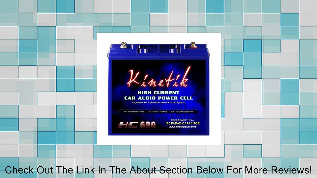 Kinetik HC600 BLU Series 600-Watt 12-Volt High Current AGM Car Audio Power Cell Battery Review