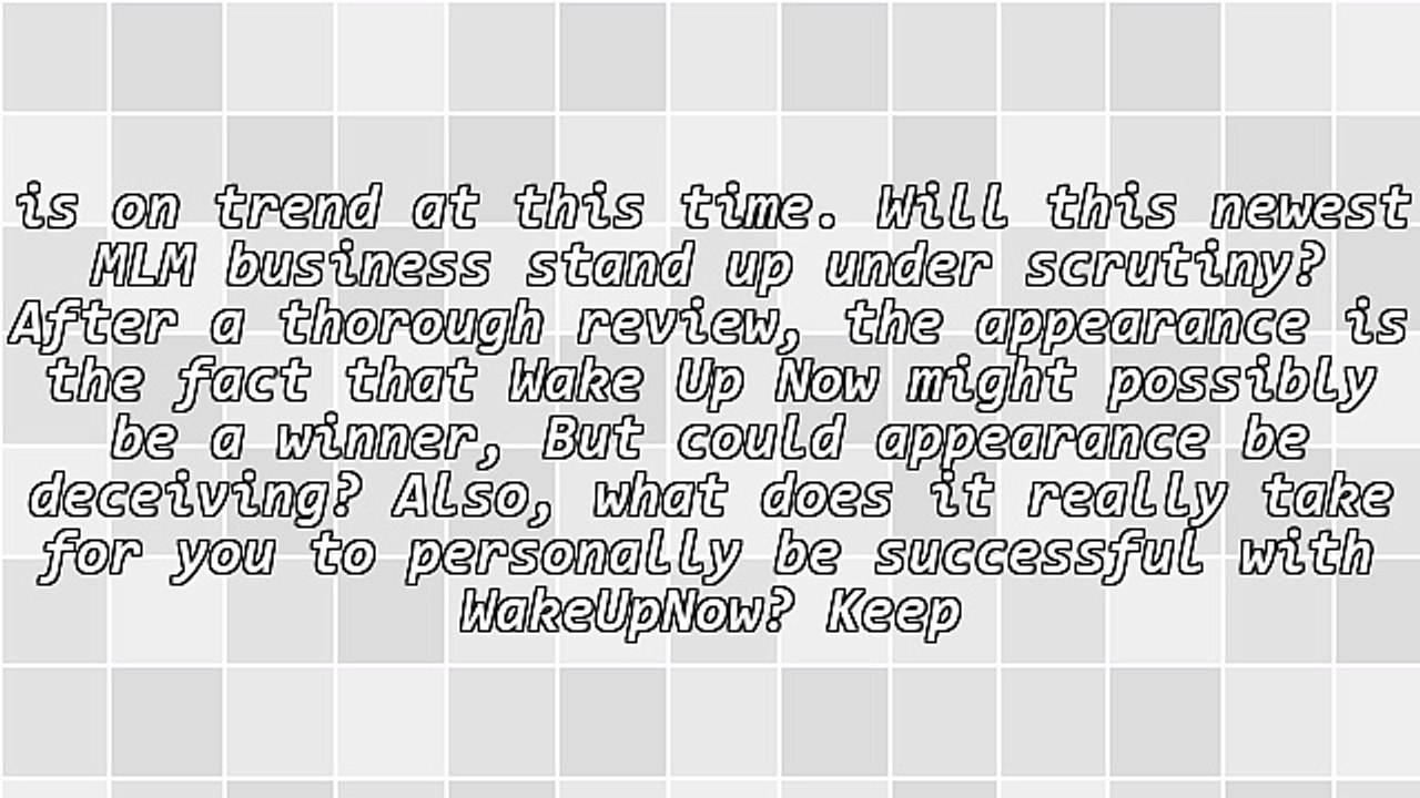 Wake Up Now Offers Solution To A Better Life