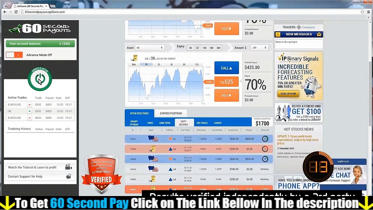 60 Second Payout Review - Will It Work For You!!