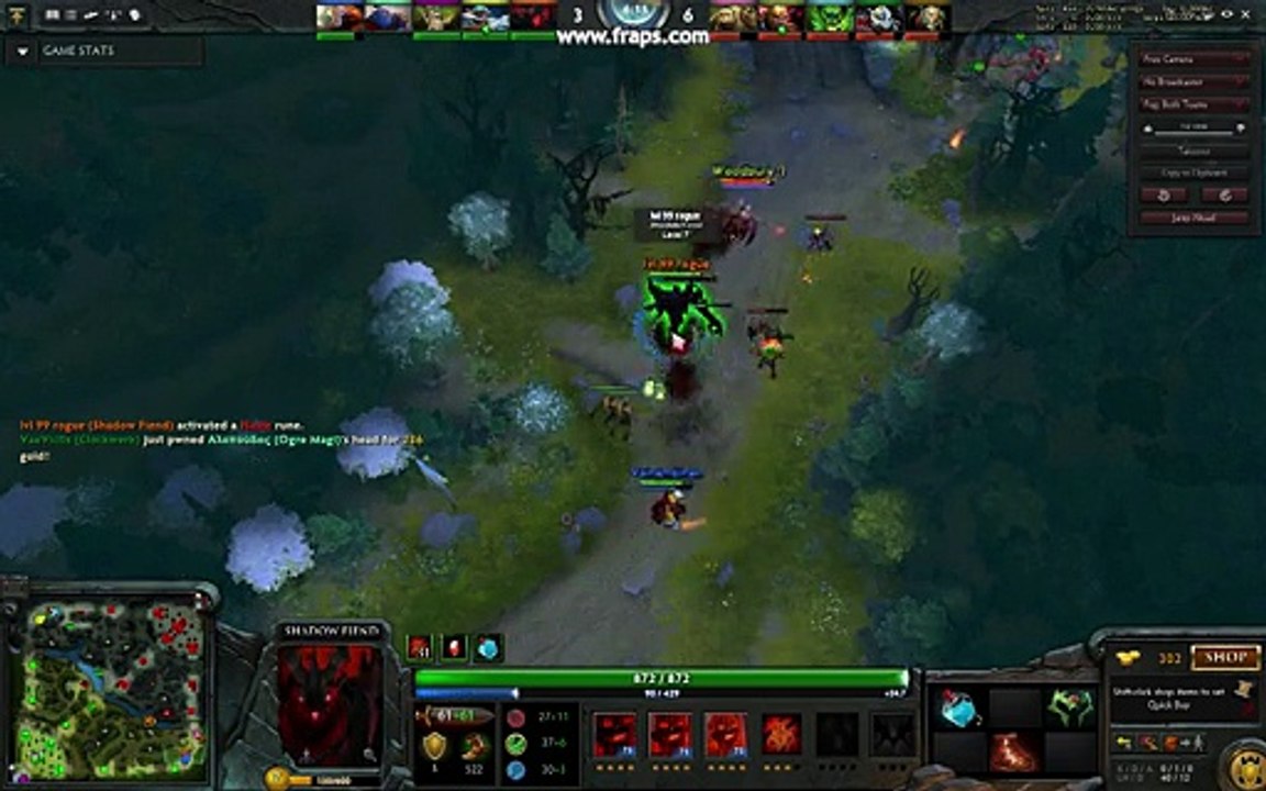 Dota 2 Shadow Fiend lvl 99 rogue
