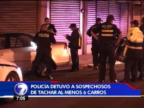 Balacera y persecución deja dos detenidos por tacha de vehículos