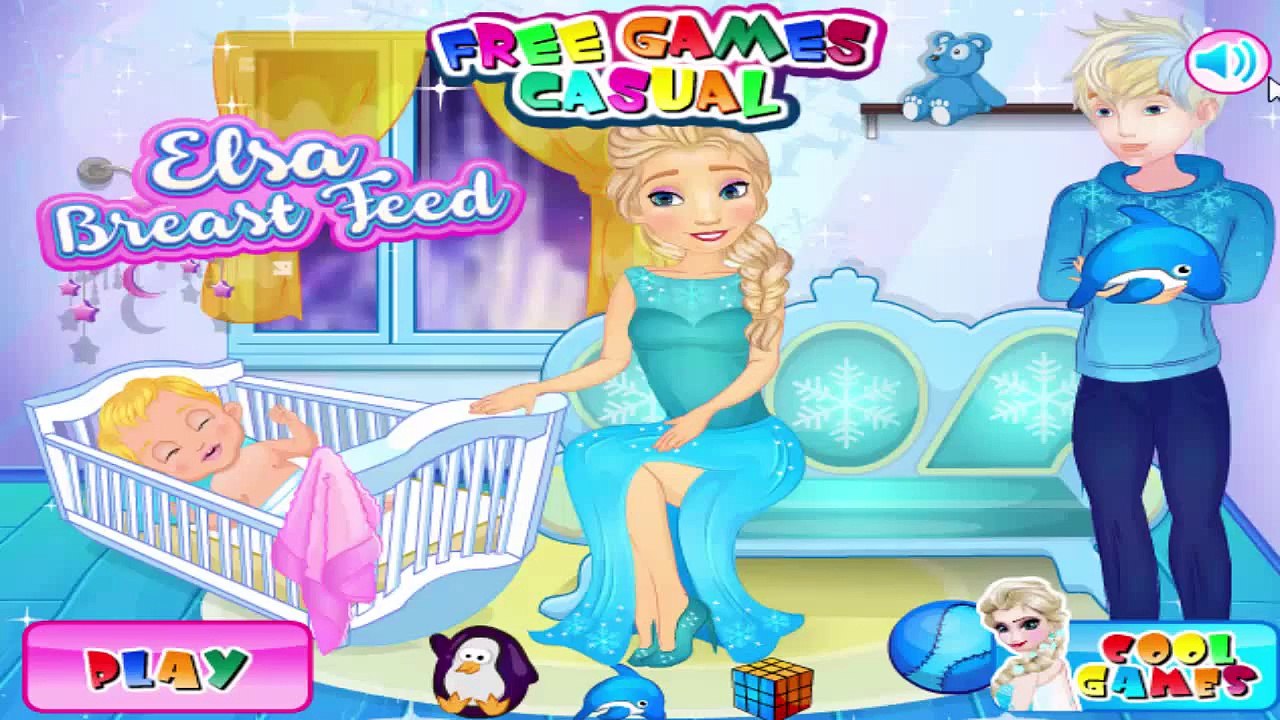 DISNEY FROZEN PRINCESS ELSA BREAST FEED (Feeding) TO BABY