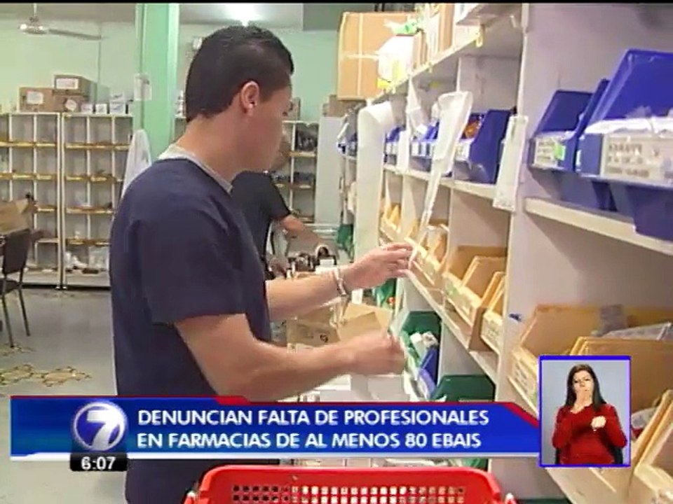 Farmacéuticos demandan a la CCSS y a Salud por falta de profesionales en Ebais
