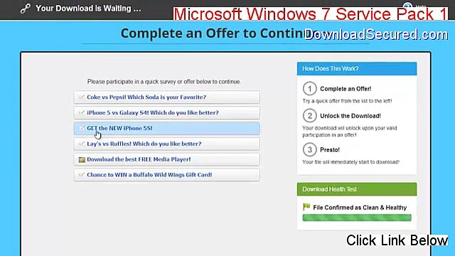 Microsoft Windows 7 Service Pack 1 Download Free (Download Here)