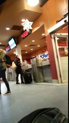 Crazy Lady Freaks Out After Missing Ferry