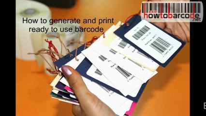 Creating ready to use barcode labels