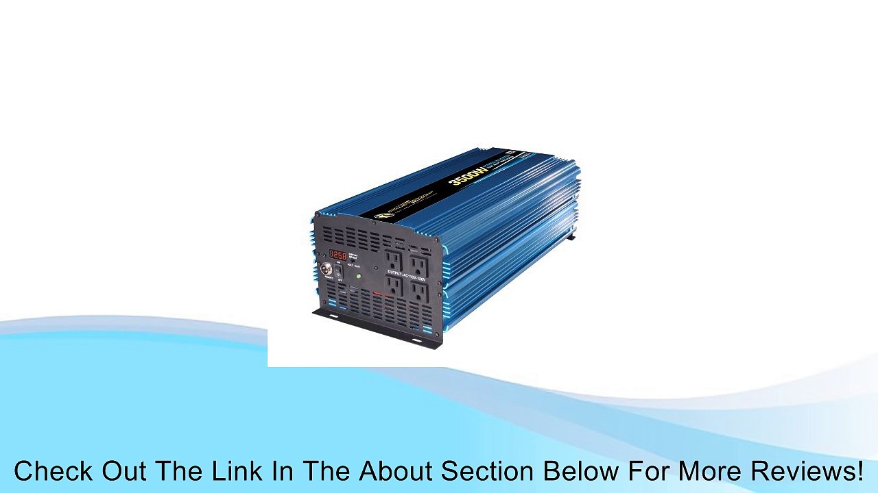 Power Bright PW3500-12 Power Inverter 3500 Watt 12 Volt DC To 110 Volt AC Review