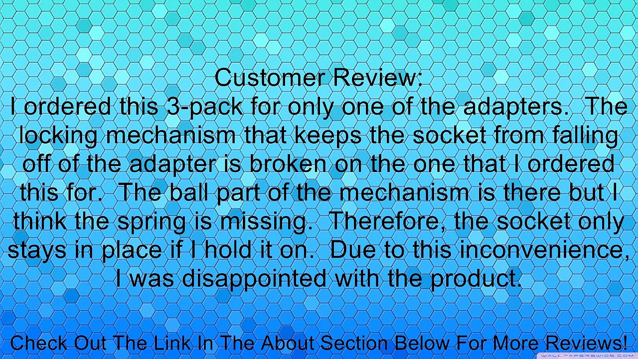 TEKTON 1770 Ratchet Adapter Set, 3-Piece Review