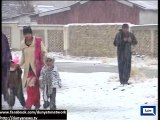 Dunya News-Quetta receives first snowfall of winter
