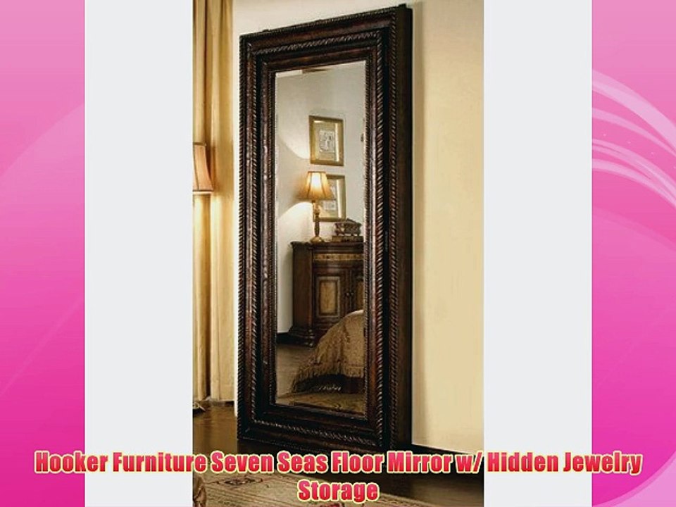 Hooker Furniture Seven Seas Floor Mirror w/ Hidden Jewelry Storage