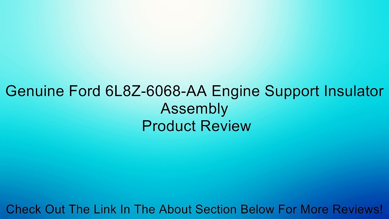 Genuine Ford 6L8Z-6068-AA Engine Support Insulator Assembly Review