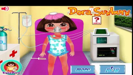 Dora the explorer Games - DORA SUNBURN GAME  - Walkthrough