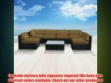 Genuine Luxxella Outdoor Patio Wicker Sofa Sectional Furniture BELLA 7pc Gorgeous Couch Set