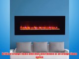 GreatCo 70 Gallery Linear Electric LED Fireplace.  Includes LED Backlighting Heater IR Remote