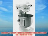 KitchenAid K4SSWH 4 -1/2 Quart Bowl Lift Stand Mixer White