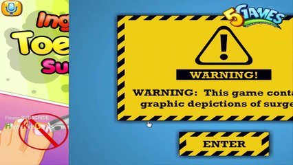 Ingrown toe nail surgery game