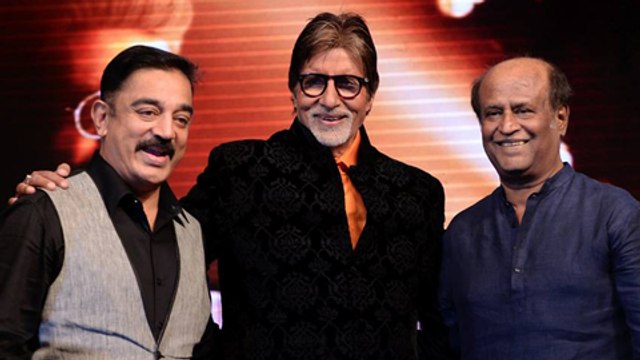 Amitabh Bachchan, Kamal Haasan, Rajinikanth | Legends Share Stage At Shamitabh Music Launch